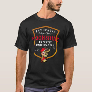 T-shirt Authentique recette originale Moonshine Funny Face