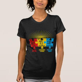 T-shirt Autism Aware Puzzle Chemical Element