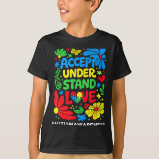T-shirt Autism awareness accept understand love for men