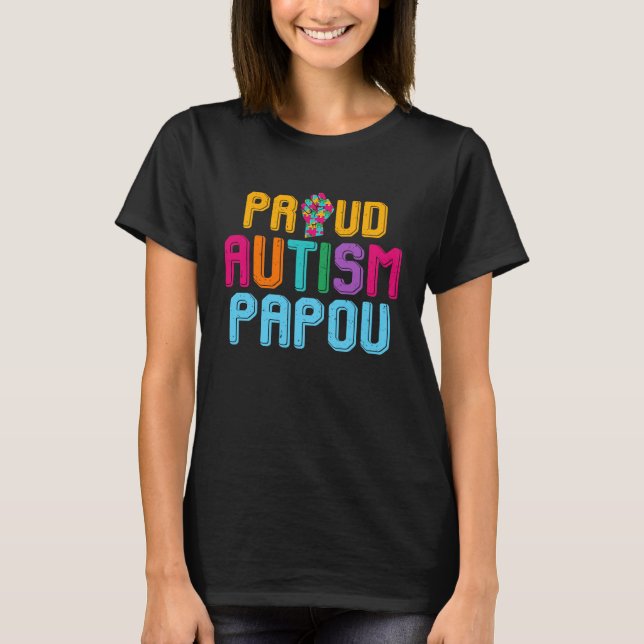T-shirt Autism Awareness Day Matching Family Proud Autism  (Devant)