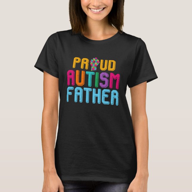 T-shirt Autism Awareness Day Matching Family Proud Autism  (Devant)