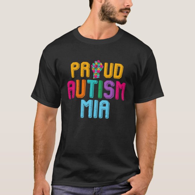 T-shirt Autism Awareness Day Matching Family Proud Autism  (Devant)