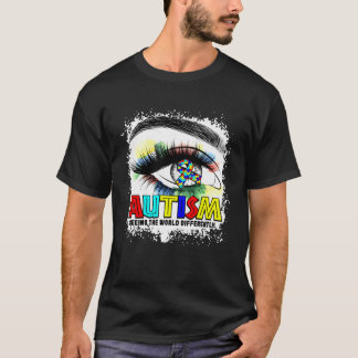 T-shirt Autism Awareness Month Women Seeing The World Diff