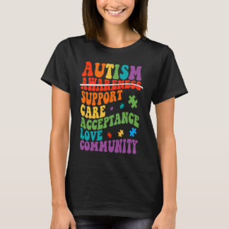 T-shirt Autism Awareness Support Care Acceptance Ally Groo