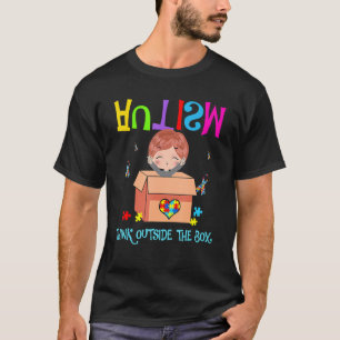 T-shirt Autism Outside The Box Boy Autism Awareness