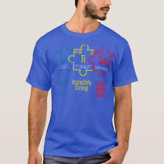 T-shirt Autism Puzzle Pièce Support Sensibilisation sur l'