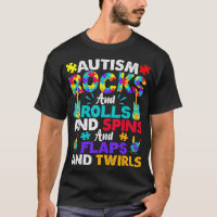 Autism Rocks And Rolls Funny Autism Awareness Mont