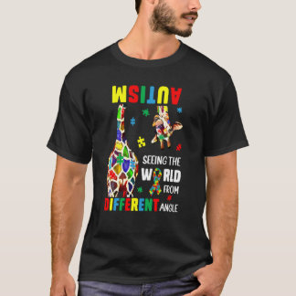 T-shirt Autism Seeing The World From Different Angle Giraf