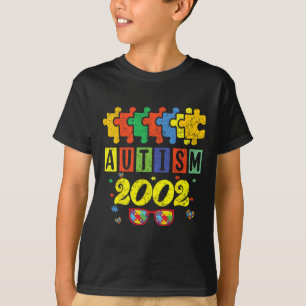 T-shirt Autisme 2002 22e anniversaire Sunflower Autisme Aw