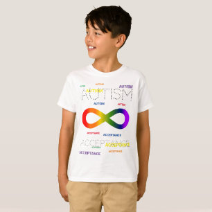 T-shirt Autisme Acceptation points infinis