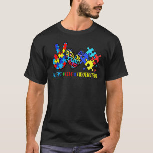 T-shirt Autisme Accepte Amour Comprendre Morceaux de Puzzl
