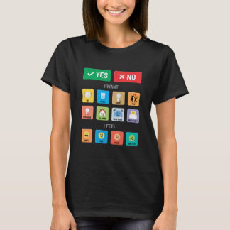 T-shirt Autisme anglais AAC PECS Pointing Communication 01