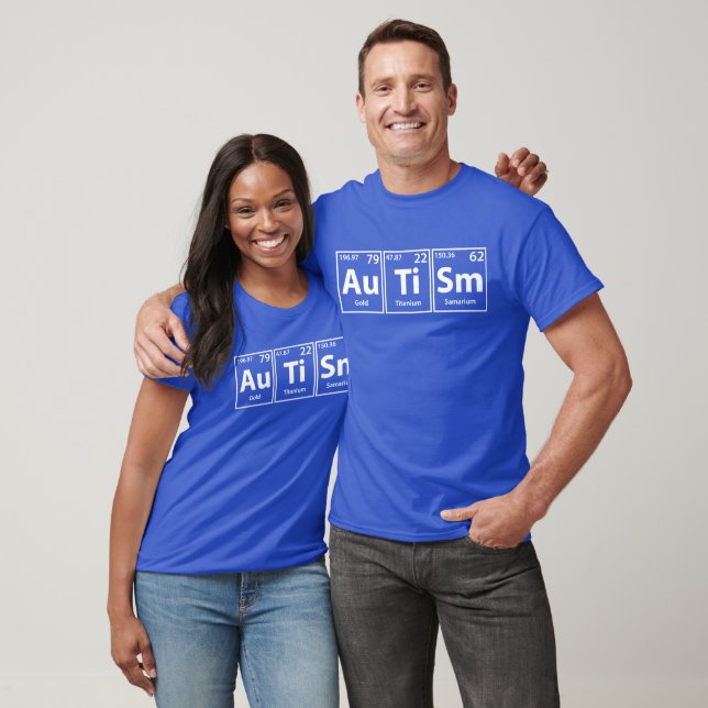 T-shirt Autisme (Au-Ti-Sm) Éléments Périodiques Orthograph (Unisexe)
