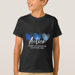 T-shirt Autisme Cardiaque D'Empreinte Chaque Impression Ra