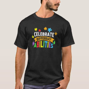 T-shirt Autisme Célébrer les Différences Neurodiversité Ar