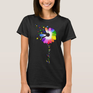 T-shirt Autisme-Daisy Dandelion Soyez Gentil Autisme Sensi