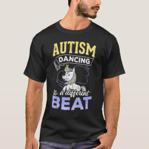 T-shirt Autisme Dansant À Un Différent Bateau - Dansant Un