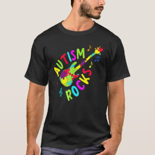 T-shirt Autisme déchire Puzzle de Guitare de la Sensibili