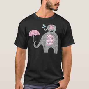 T-shirt Autisme Elephant Maman Autisme Enfant Sensibilisat