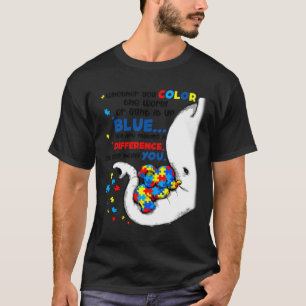 T-shirt Autisme Eléphant Maman Différence d'éléphant Alors