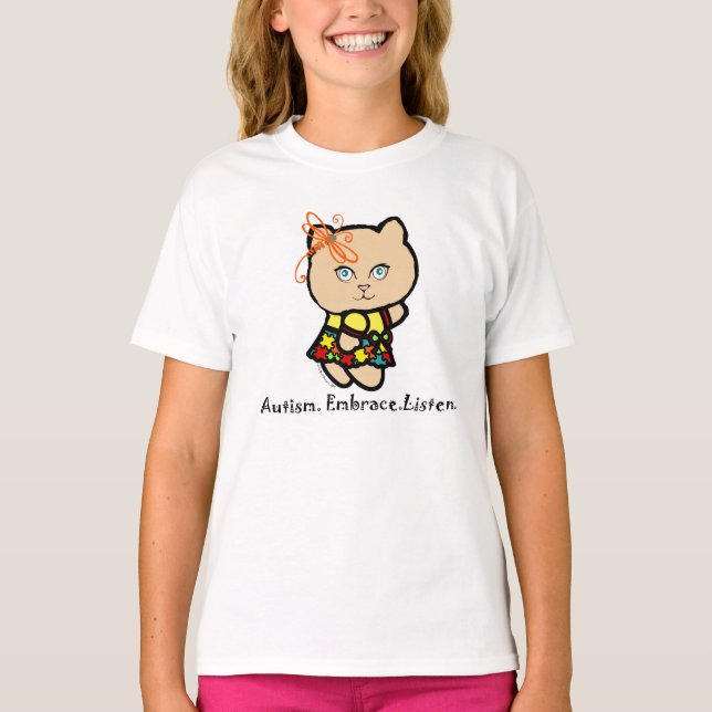 T-shirt Autisme.Embrace.Écoute (Devant)