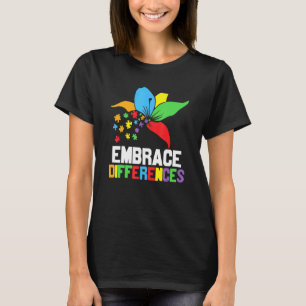 T-shirt Autisme Embrasser les Différences Neurodiversité A