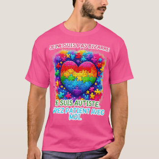 T-shirt Autisme Enfant Je ne suis pas bizarre Autiste Humo