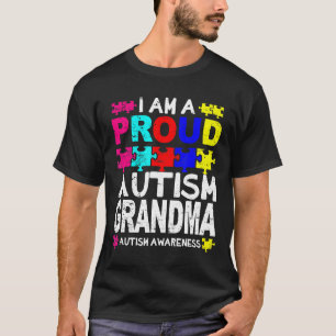 T-shirt Autisme-Fière Autisme Grandma Tee Sensibilisation 