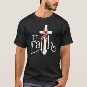 T-shirt Autisme foi Croix Autisme Autiste Autisme