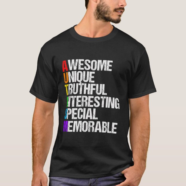 T-shirt Autisme génial (Devant)