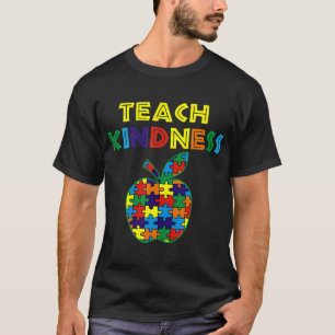 T-shirt Autisme-gentillesse Apple Puzzle Autisme Enseigner
