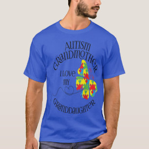 T-shirt Autisme Grand-mère J'aime ma petite-fille Autiste