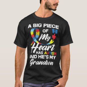 T-shirt Autisme Grand-père Grand-mère Petit-fils autiste A