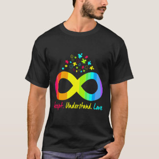 T-shirt Autisme Infinité Puzzle Symbole Autisme Accepter S