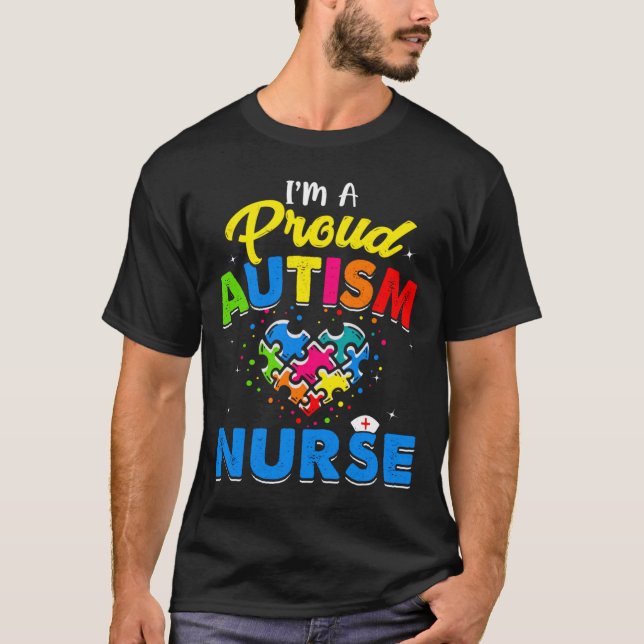 T-shirt Autisme Infirmière Sensibilisation sur l'autisme A (Devant)