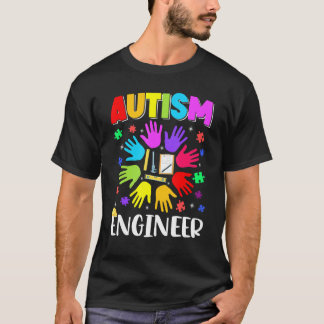 T-shirt Autisme Ingénieur Puzzle Autisme Sensibilisation A