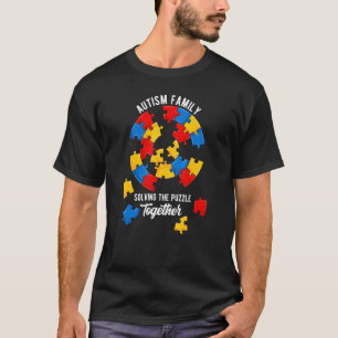 T-shirt Autisme, la famille résout le puzzle ensemble Auti