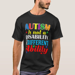 T-shirt Autisme-L'autisme n'est pas un handicap, c'est dif