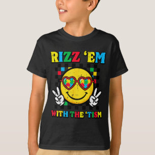 T-shirt Autisme les rizz avec le sourire tism mème hommes