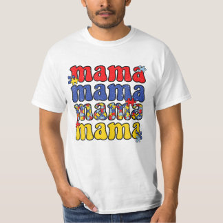 T-shirt Autisme Mama Mère Autiste