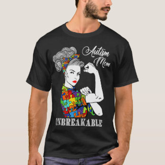 T-shirt Autisme Maman Amour de Sensibilisation sur l'autis