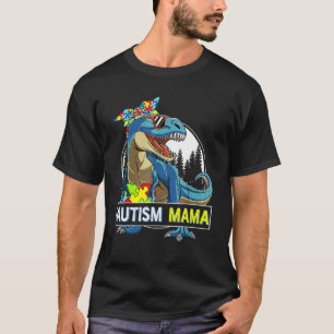 T-shirt Autisme Maman Dinosaure Léopard Bandeau Autisme Se