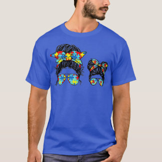 T-shirt Autisme Maman Et Enfant Vie Messager Lunettes de s