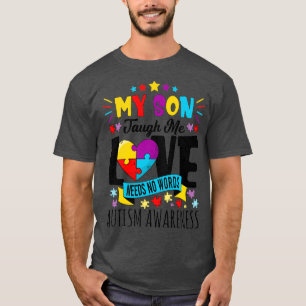 T-shirt Autisme mère père fils 3