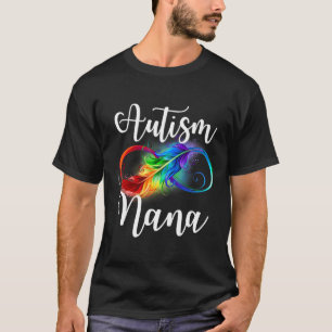 T-shirt Autisme Nana Neurodiversity Arc-en-ciel Infinité S