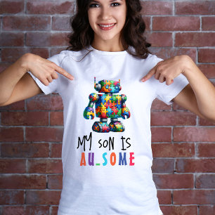 T-shirt Autisme papa / Maman   Fils autistique