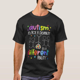 T-shirt AUTISME Pas un handicap C'est une capacité différe
