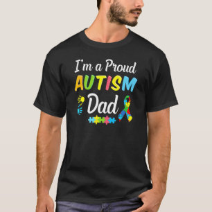 T-shirt Autisme Père conscience Je suis un Fier Autisme Pè
