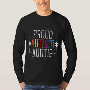 T-shirt Autisme Puzzle Fière Autisme Tante