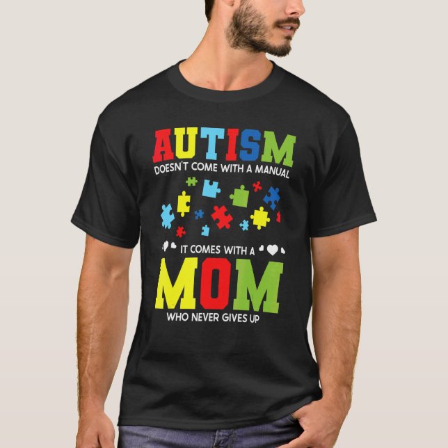 T-shirt Autisme - Sensibilisation de la mère à l'autisme (Devant)